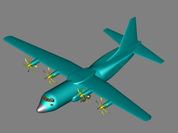 dwg c-130j aircraft solid assembly - C-130J (Rev) Aircraft Solid Assembly Model by RodgerSaintJohn